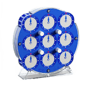 Clock azul